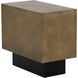 Blakely 24 X 21.25 inch Antique Brass Side Table